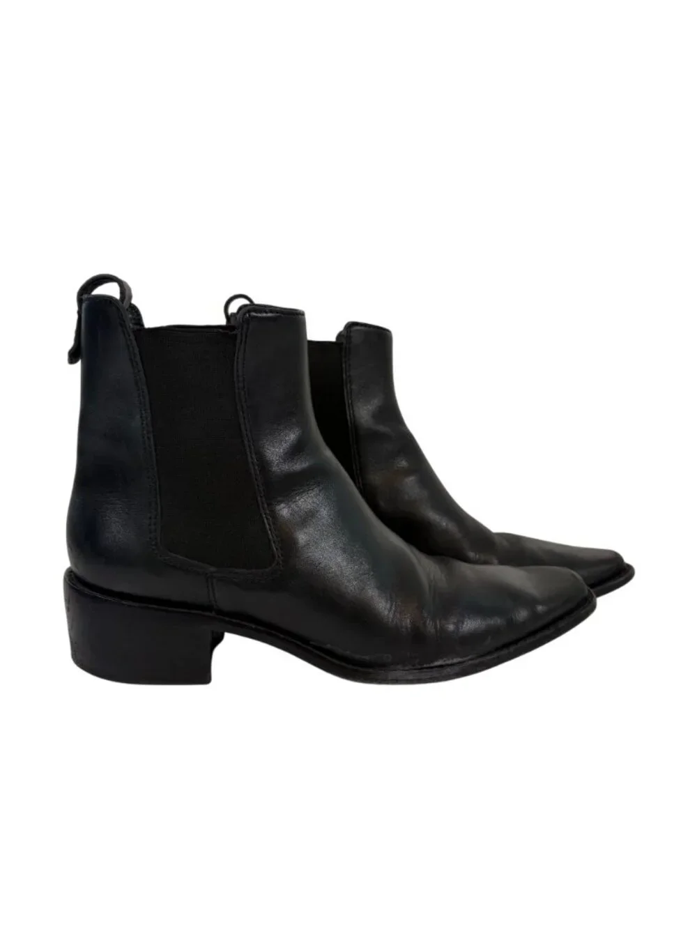 Tory Burch Chelsea Boots Womens Size 10 M Black Ankle Pull Leather
